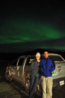 Expedição 1000dias e a Aurora Boreal, em Coldfoot, 95 km ao norte do Círculo Polar, na Dalton Highway, no Alaska